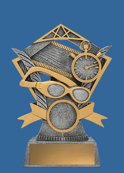 A3030_t Valour Series Resin Swimming Trophy
