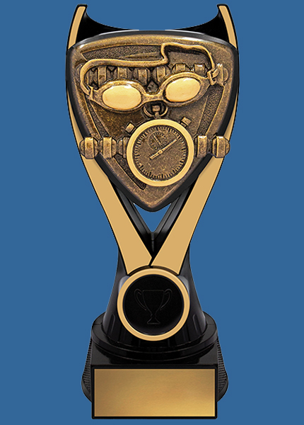 NV930_t Nova Series Plastic Trophy with Resin Swimming Theme