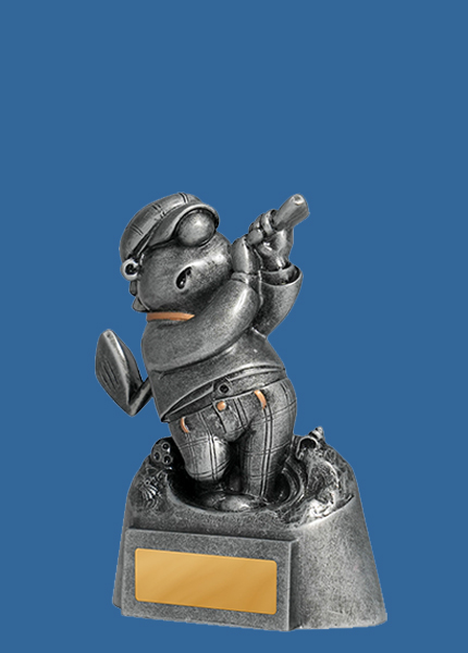 1028-10Be Bunker Funnie Resin Golf Trophy