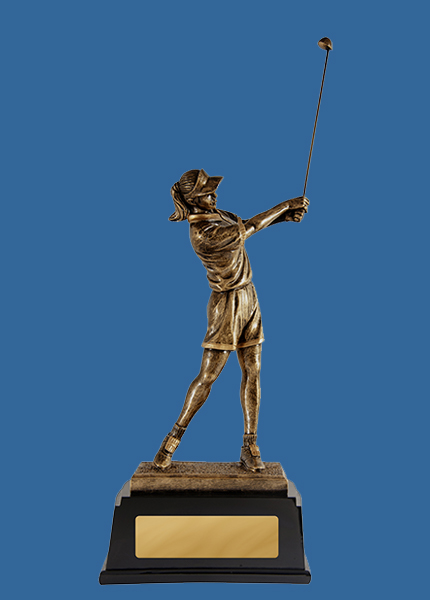 322F_e Female Resin Golf Trophy