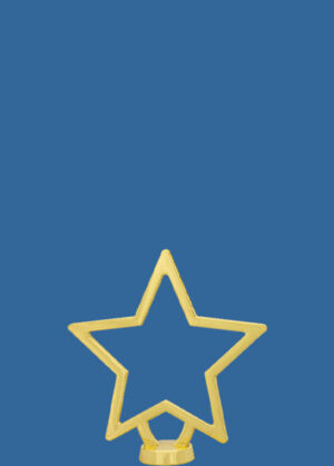 4916t Gold Metal Mini Star Trophy Figurine (with thread for base ...