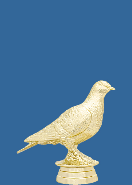 8105t Gold Plastic Bird Trophy Figurine - 9cm