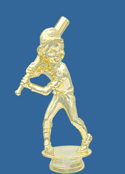 8602t Gold Plastic Male Baseball & Softball Trophy Figurine - 14.5cm