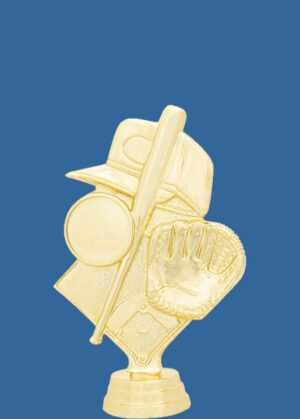 8833t Gold Plastic Baseball & Softball Trophy Figurine - 12cm