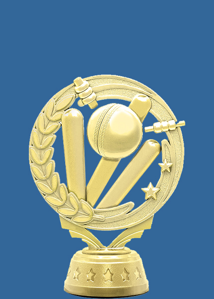 FX710t Gold Plastic Cricket Trophy Figurine - 12cm