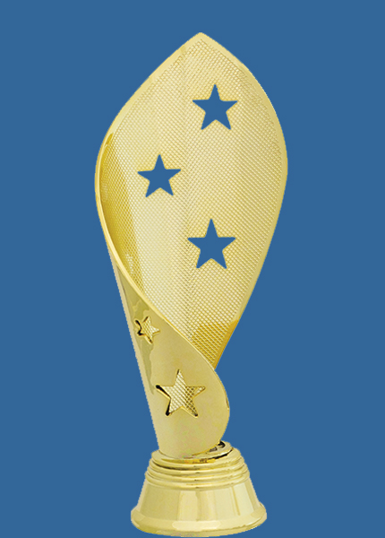 T651t Gold Plastic Achievement Trophy Figurine - 15cm