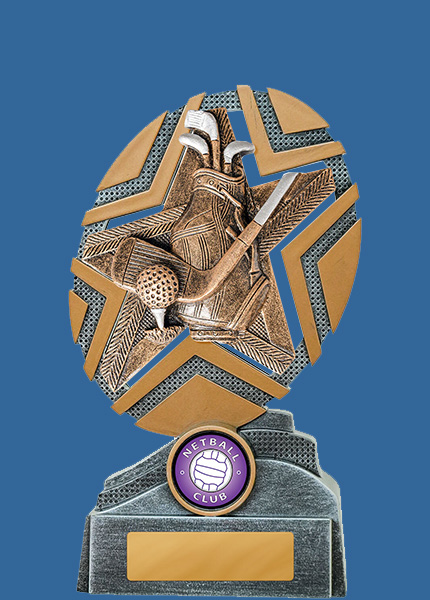 24_-RS10e StarBurst Series Golf Resin Trophy