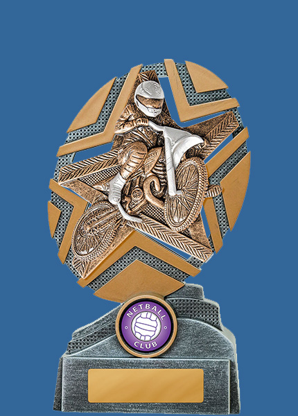 24_-RS23Ce StarBurst Series Motorbike Resin Trophy