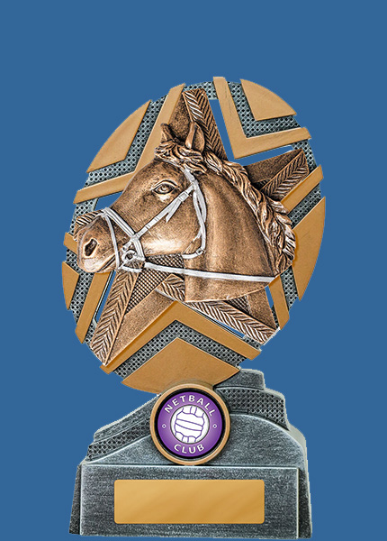 24_-RS29e StarBurst Series Equestrian Resin Trophy