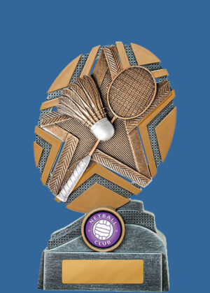 24_-RS57e StarBurst Series Badminton Resin Trophy