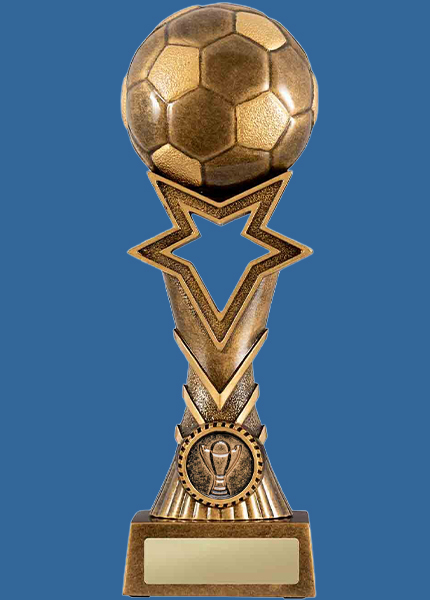 1137-9B Super Star Series Resin Football Trophy