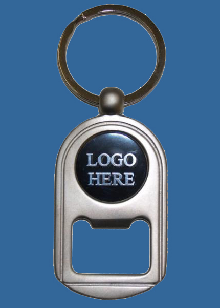 A21026o Matt Silver KeyRing with 25mm Insert