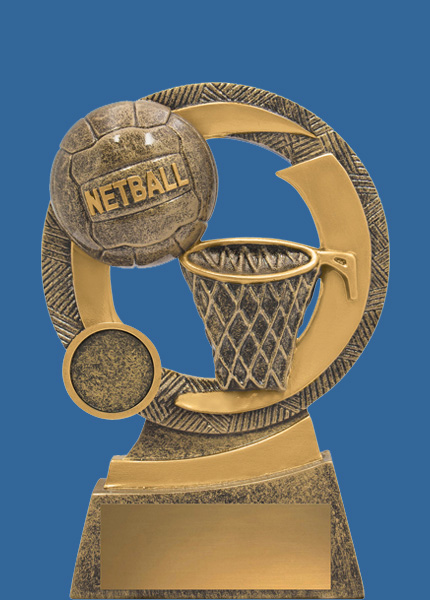A3637_t Mirage Series Resin Netball Trophy