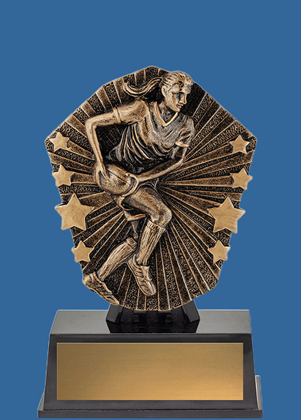 CSM12t Cosmos Series Super Mini Female Rugby Trophy