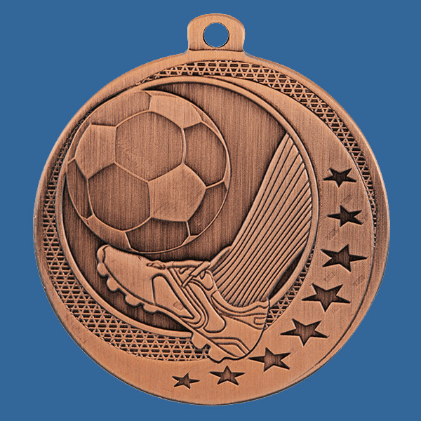 MW904Bt Wayfare Series Soccer Medal Antique Bronze