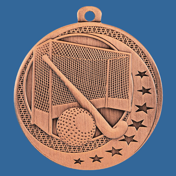 MW929Bt Wayfare Series Hockey Medal Antique Bronze