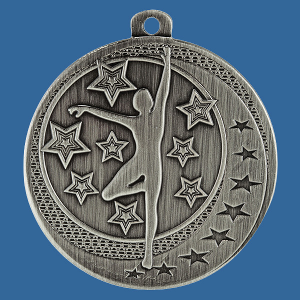 MW932St Wayfare Series Dance Medal Antique Silver