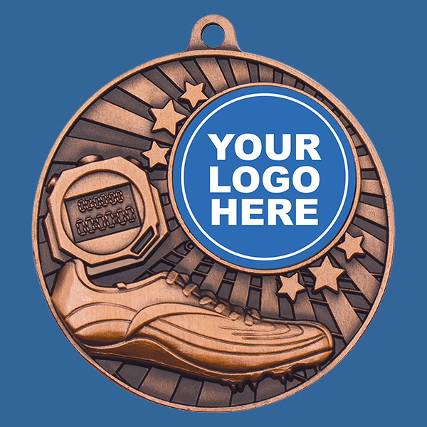 MZ601Bt Athletics Medal Antique Bronze 50mm