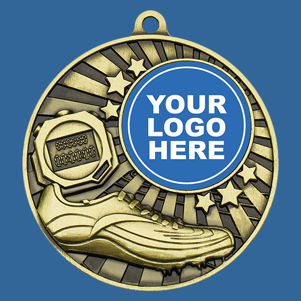 MZ601Gt Athletics Medal Antique Gold 50mm