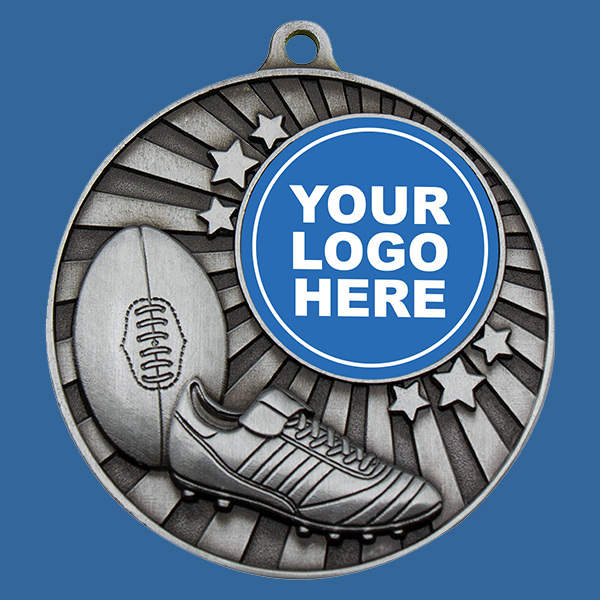 MZ612St Antique Silver AFL Medal 50mm