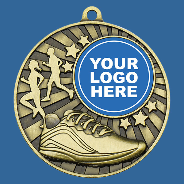 MZ625Gt Cross Country Medal Antique Gold 50mm