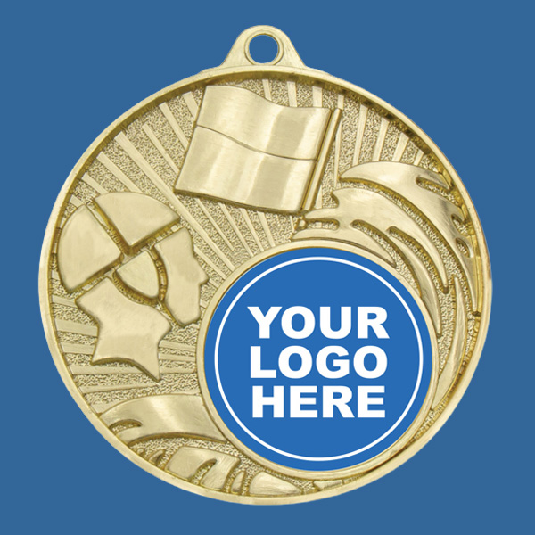 MZ758Gt Surf Lifesaving Medal Bright Gold 50mm