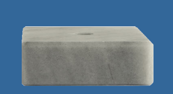 M7530WHe White Marble Base 75mm Width 30mm Height