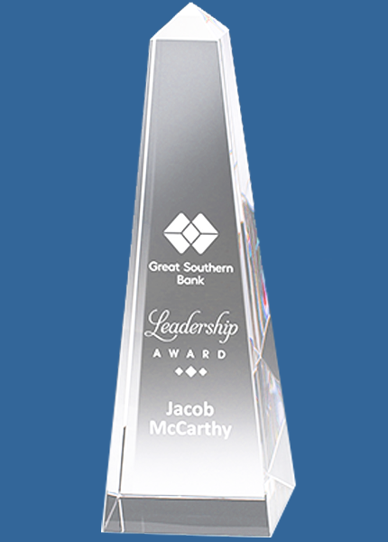 CC304_t Clear Crystal Tower Trophy