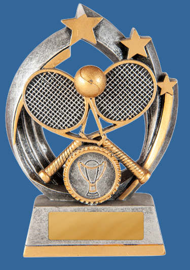 632-12_e Atomic Series Tennis Resin Trophy