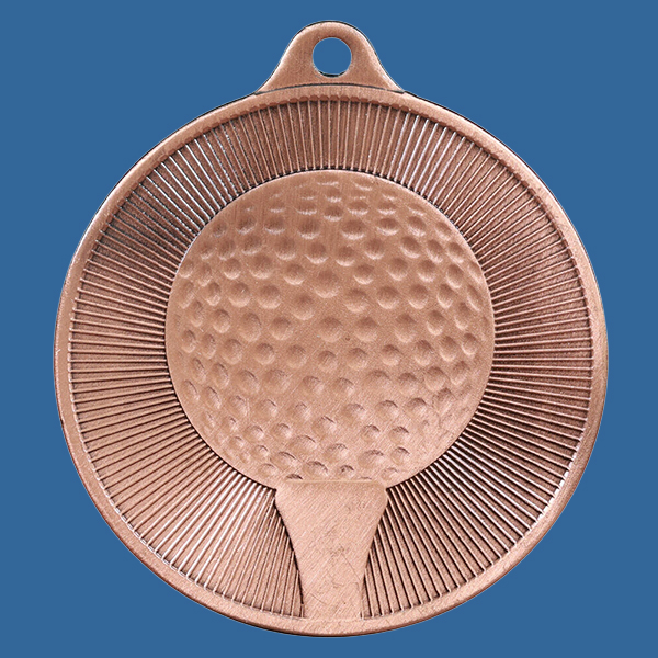 1088-10BRe Universal Series Antique Iron Bronze Golf Medal 50mm