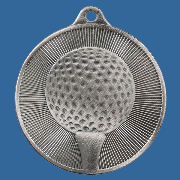 1088-10Se Universal Series Antique Iron Silver Golf Medal 50mm