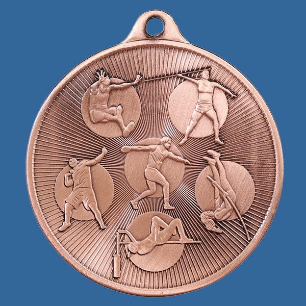1088-16BRe Universal Series Antique Iron Bronze Athletics Medal 50mm