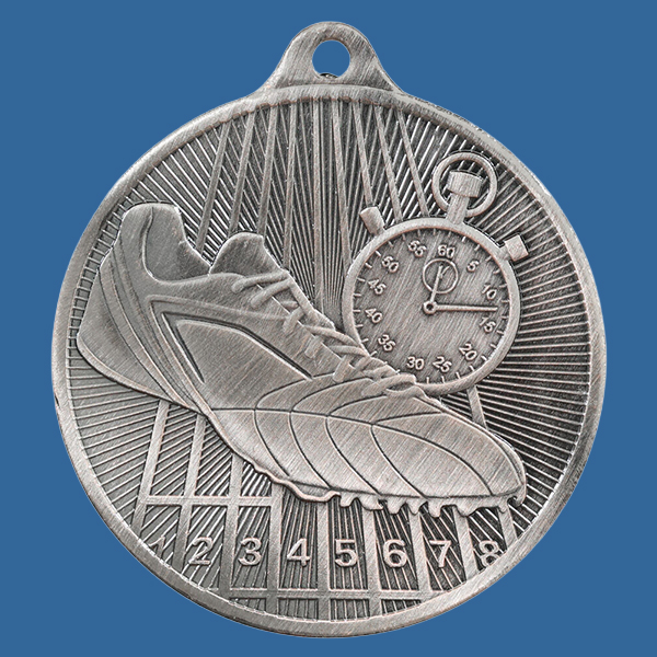1088-17Se Universal Series Antique Iron Silver Athletics Medal 50mm
