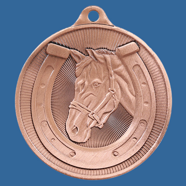 1088-29BRe Universal Series Antique Iron Bronze Horses Medal 50mm