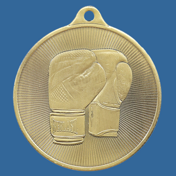 1088-32Ge Universal Series Antique Iron Gold Boxing Medal 50mm