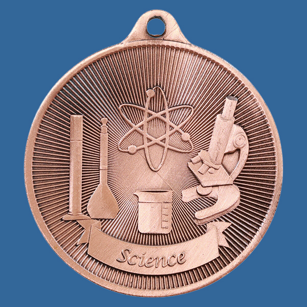 1088-41BRe Universal Series Antique Iron Bronze Science Medal 50mm