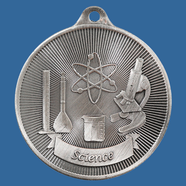 1088-41Se Universal Series Antique Iron Silver Science Medal 50mm