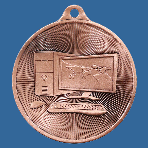 1088-42BRe Universal Series Antique Iron Bronze Computers Medal 50mm
