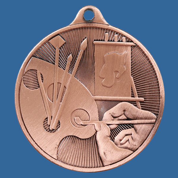 1088-46BRe Universal Series Antique Iron Bronze Art Medal 50mm