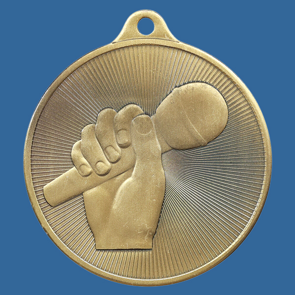 1088-48Ge Universal Series Antique Iron Gold Debate Medal 50mm