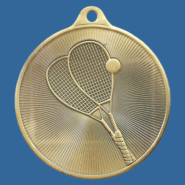 1088-60Ge Universal Series Antique Iron Gold Squash Medal 50mm