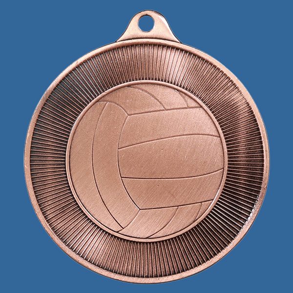 1088-68BRe Universal Series Antique Iron Bronze Water Polo Medal 50mm