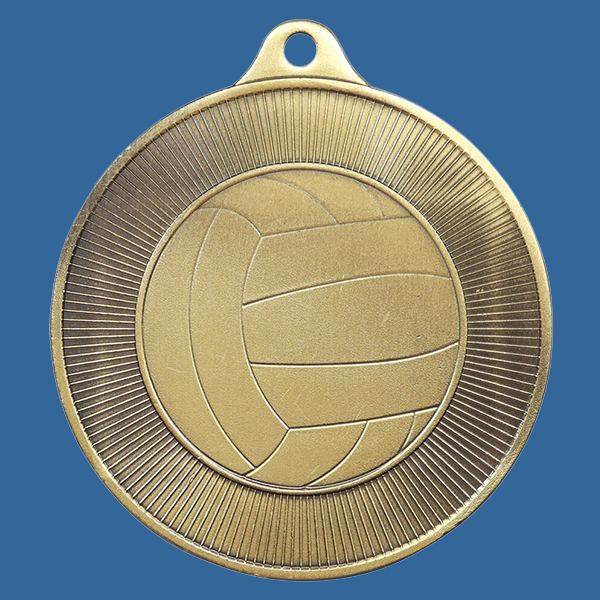 1088-68Ge Universal Series Antique Iron Gold Water Polo Medal 50mm