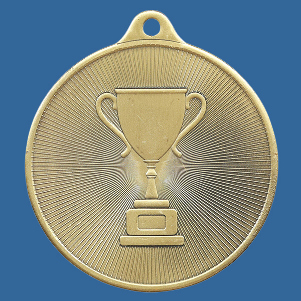 1088-92Ge Universal Series Antique Iron Gold Achievement Medal 50mm