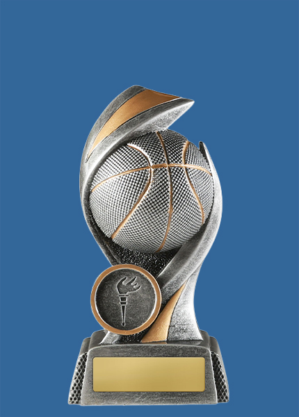 1140-7_e Helix Series Basketball Resin Trophy