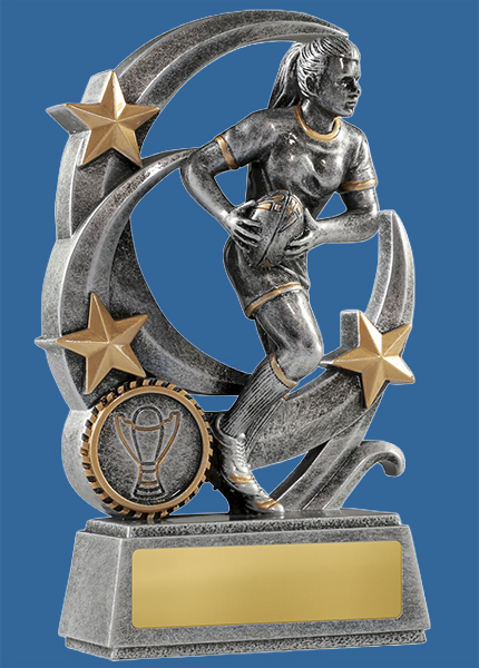 1145-6F_ Scythe Stars Series Female Rugby Resin Trophy