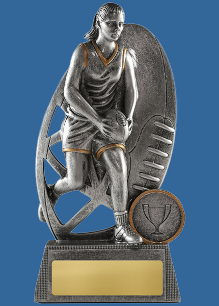 1147-3FB Navarra Series Resin Female Aussie Rules AFL Trophy