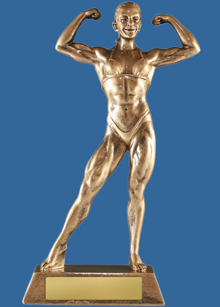 1520F_e Resin Female Bodybuilding Trophy