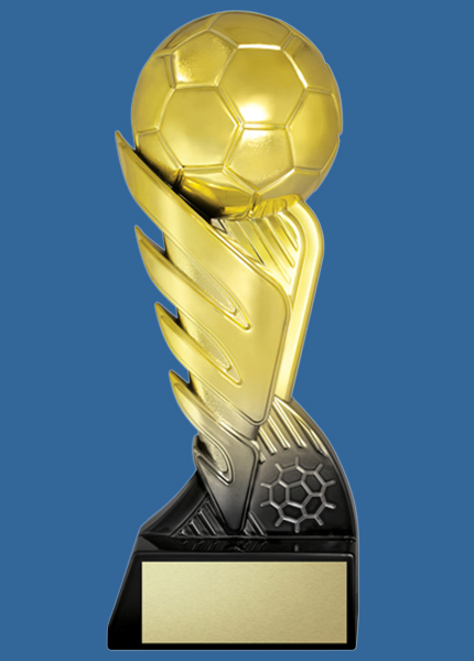 10001_t Pegasus Series Gold Plastic Soccer Football Trophy
