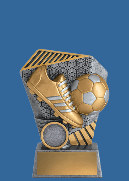 10038_t Clash Series Resin Football Soccer Trophy